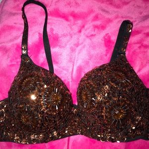 custom sequin bra